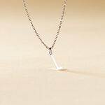 Pendentif Ionia Lettre Or Blanc - Pendentifs Famille | Histoire d&rsquo;Or