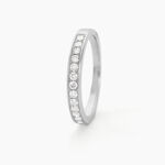Alliance Rhea Or Blanc Diamant - Alliances Femme | Histoire d&rsquo;Or