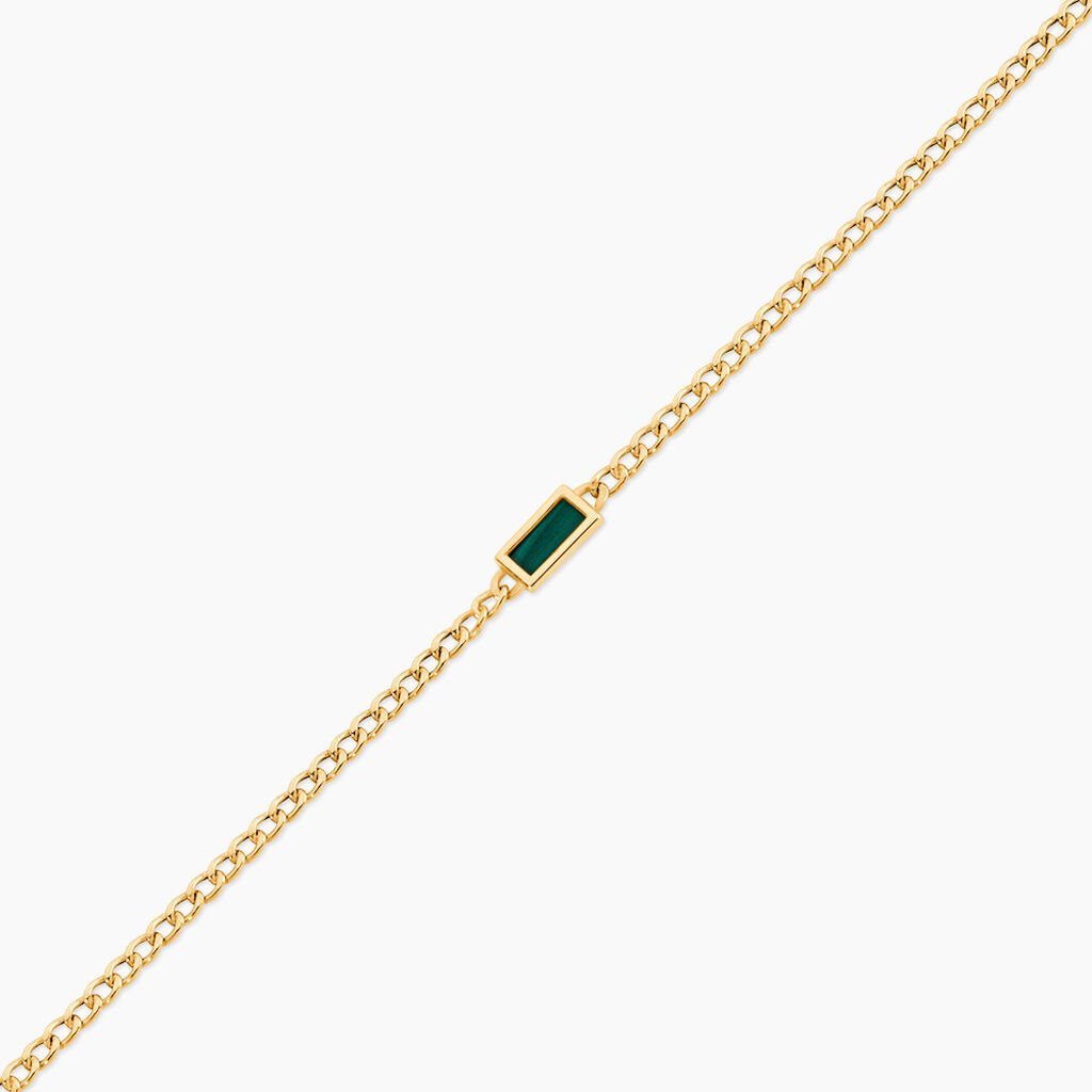 Bracelet Chet Or Jaune Malachite - F&ecirc;te des m&egrave;res Femme | Histoire d&rsquo;Or