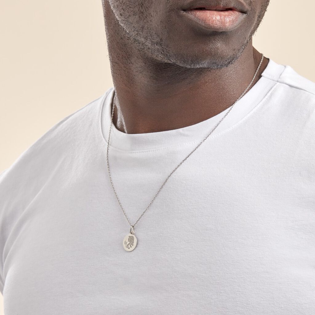 Pendentif Zodiaque Rond Argent Blanc - Pendentifs Zodiaque Famille | Histoire d’Or