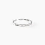Alliance Pristina Or Blanc Diamant - Bijoux Femme | Histoire d&rsquo;Or
