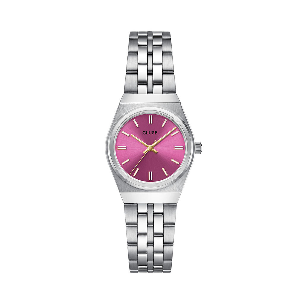 Montre Cluse Retro 70'S Mini Fuschia - F&ecirc;te des m&egrave;res Femme | Histoire d&rsquo;Or