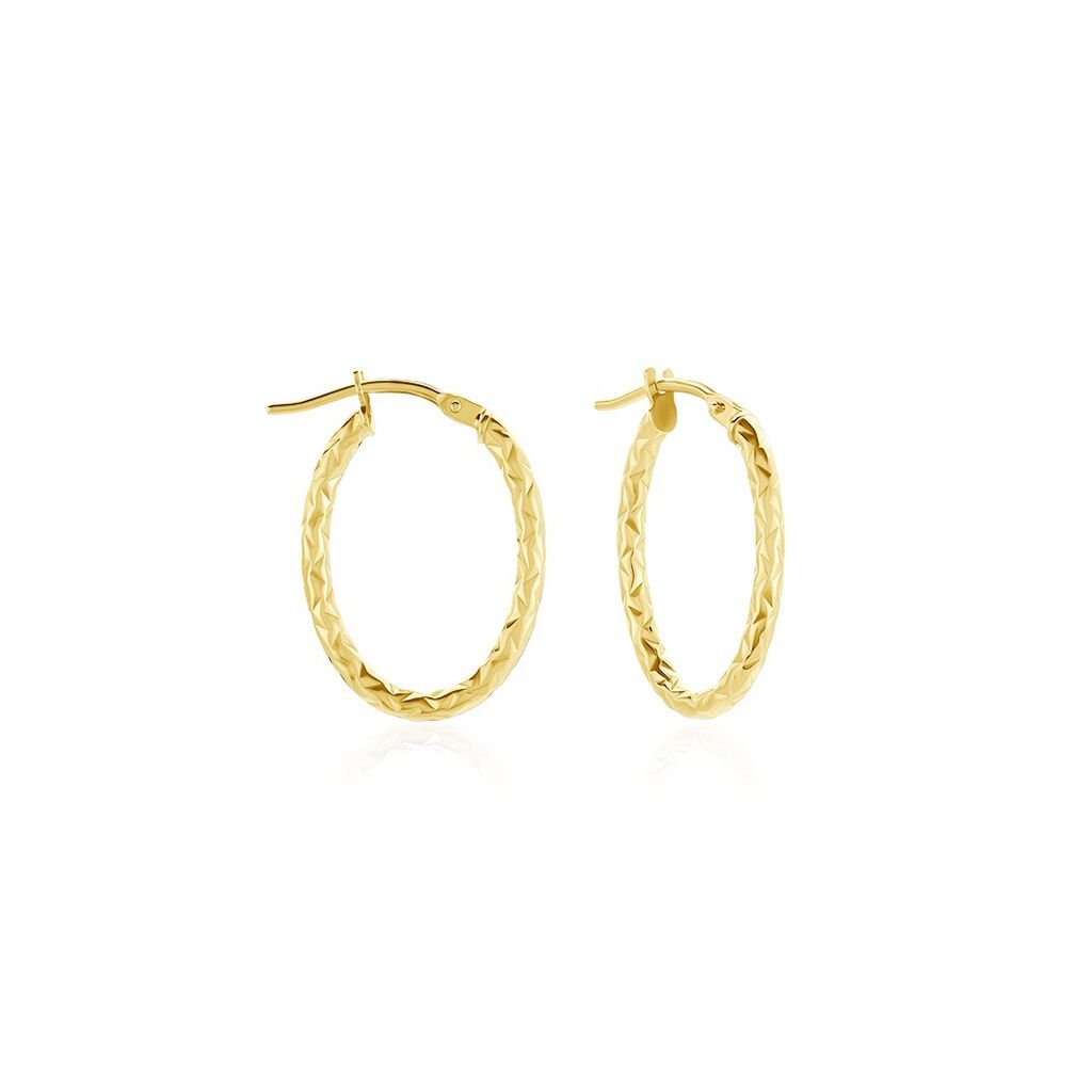 Cr&eacute;oles Carlyle Or Jaune - Boucles d'oreilles cr&eacute;oles Femme | Histoire d&rsquo;Or
