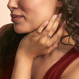 Bague Lily Or Blanc Amethyste - Bagues solitaires Femme | Histoire d’Or