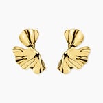 Boucles D'Oreilles Puces Katty Acier Jaune - Boucles d'oreilles fantaisie Femme | Histoire d&rsquo;Or