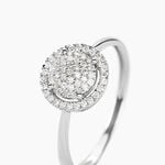 Bague Soleil D'hiver Or Blanc Diamant Divers - Bagues avec pierre Femme | Histoire d&rsquo;Or