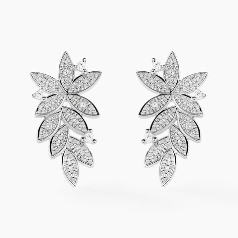 Boucles D'oreilles Puces Cezar Or Jaune Diamant - Clous d'oreilles Femme | Histoire d&rsquo;Or