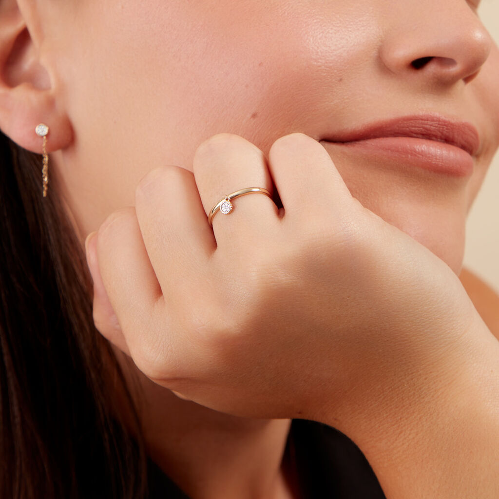 Bague Mon 1er Diamant Or Jaune Diamant - Bagues solitaires Femme | Histoire d’Or