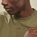 Cha&icirc;ne Imad Maille Gourmette Or Blanc - Chaines Famille | Histoire d&rsquo;Or