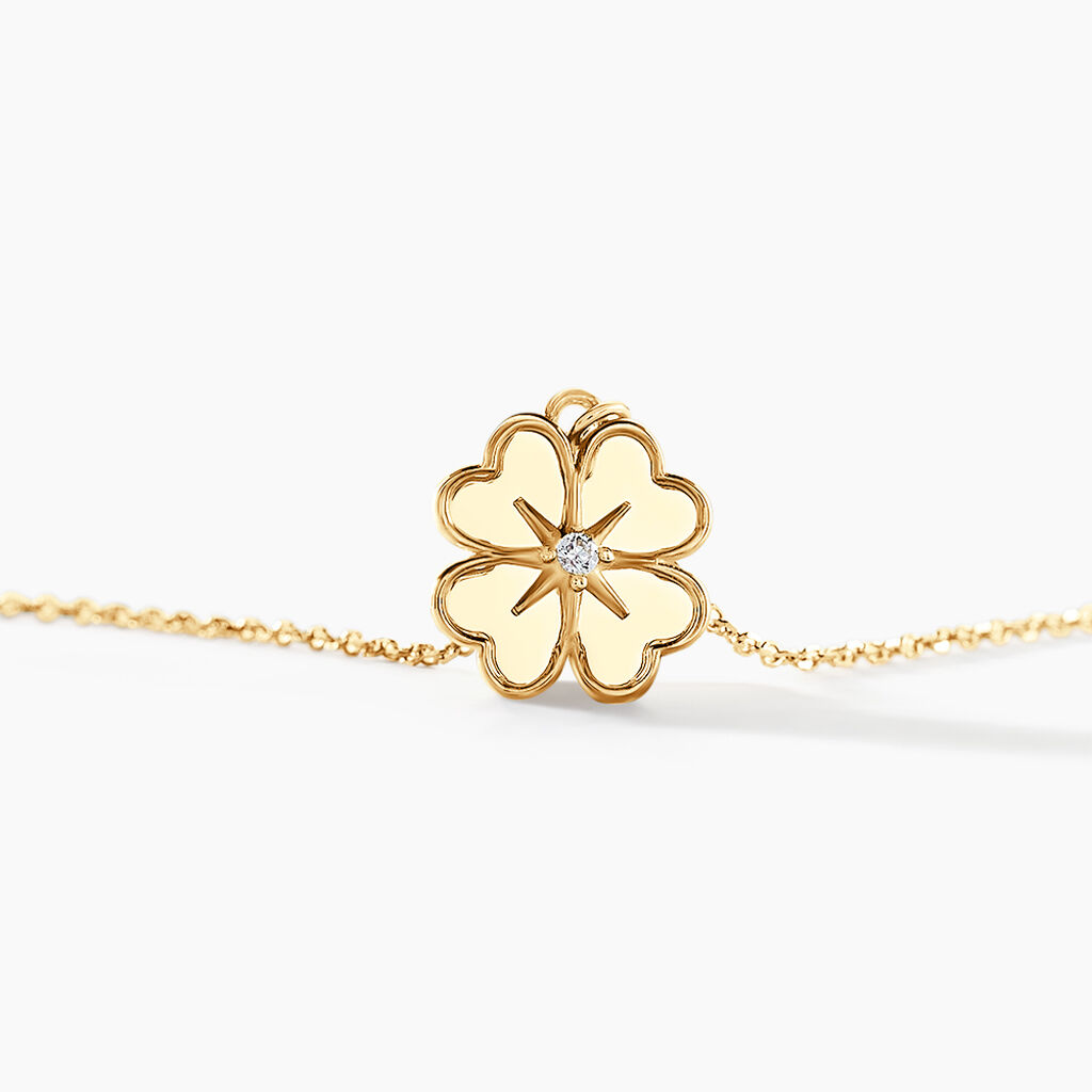 Collier Nacrea Or Jaune Oxyde De Zirconium - Colliers Femme | Histoire d’Or