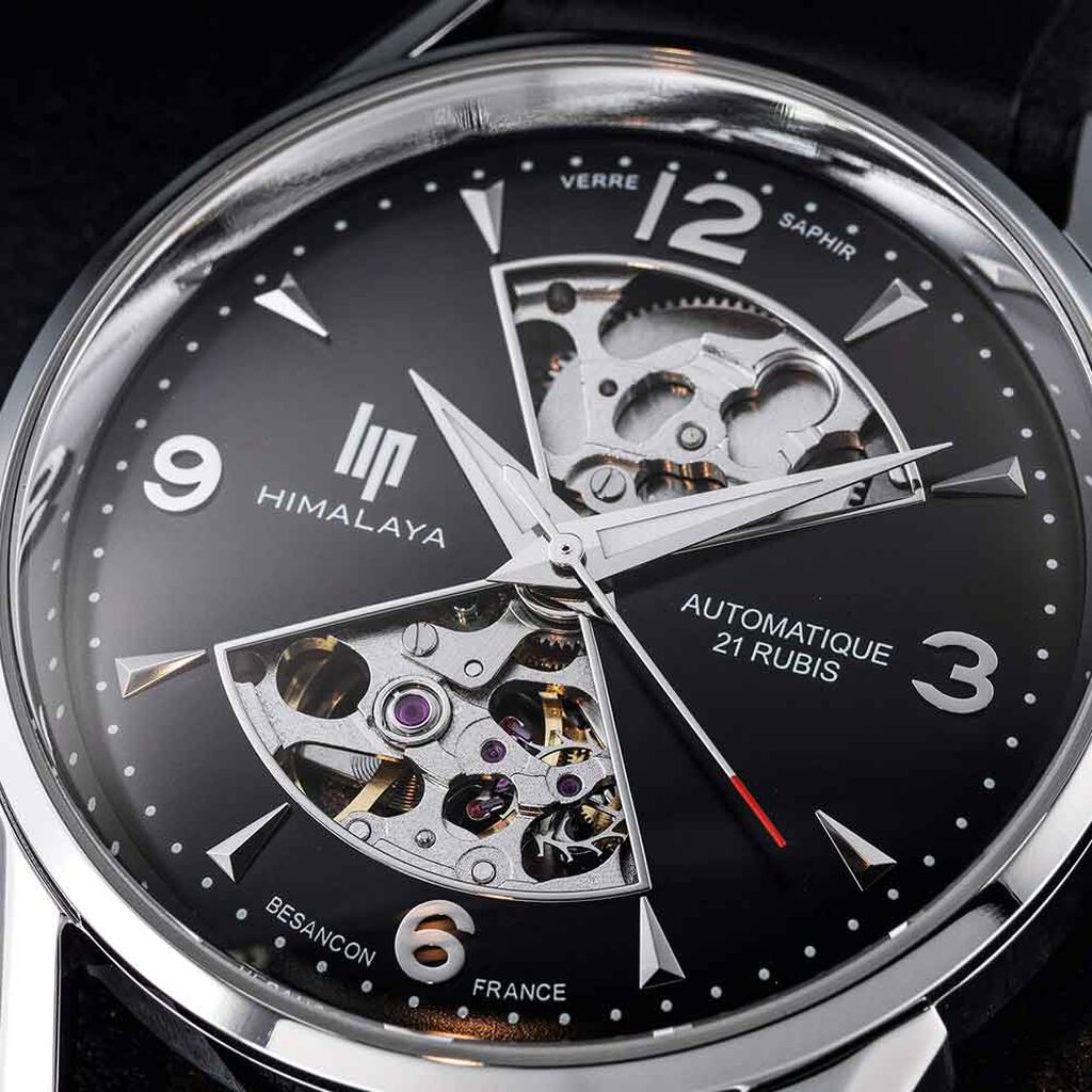 Montre Lip Himalaya Sablier 40 Noir - Montres Homme | Histoire d&rsquo;Or