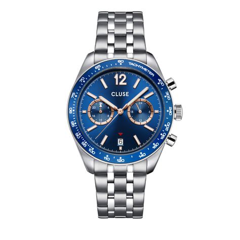 Montre Cluse Aravis Dual Timer Bleu - Nouveautés Homme | Histoire d’Or