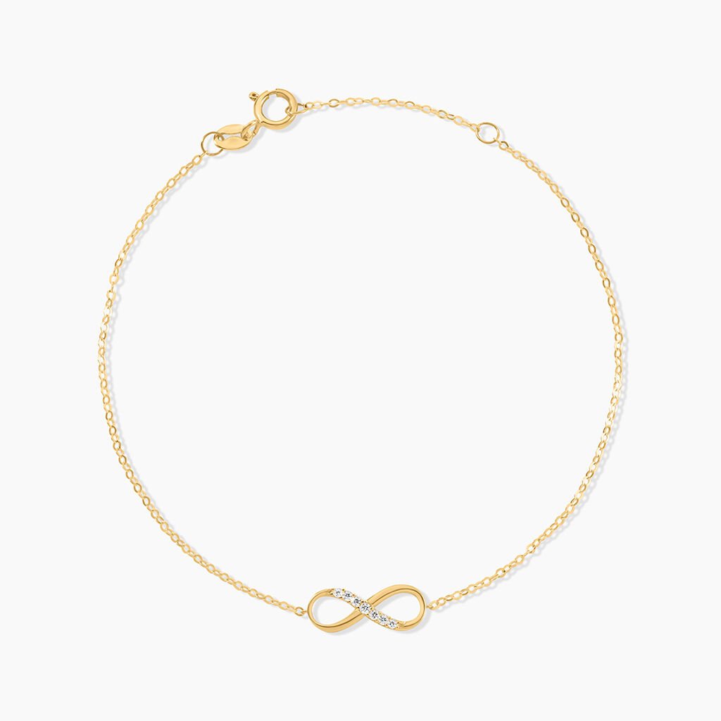 Bracelet Or Jaune Rosius Oxydes De Zirconium - Bracelets Femme | Histoire d’Or