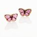 Boucles D'oreilles Puces Sulivia Papillon Or Jaune - Clous d'oreilles Enfant | Histoire d’Or