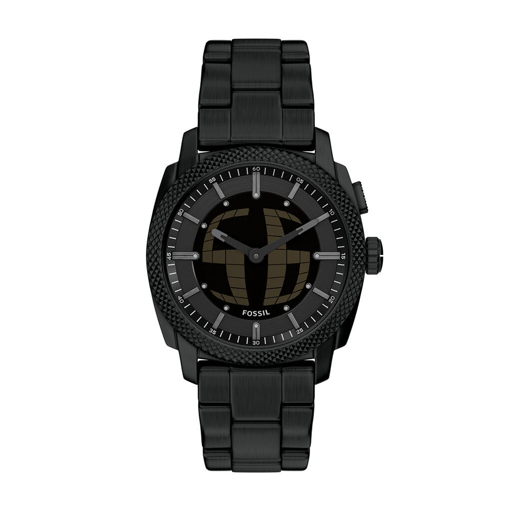 Montre Fossil Machine Big Tic Noir - F&ecirc;te des p&egrave;res Homme | Histoire d&rsquo;Or