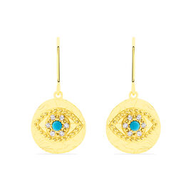 Boucles D'oreilles Pendantes Firmine Or Jaune Oxyde De Zirconium - Boucles d'oreilles pendantes Femme | Histoire d’Or