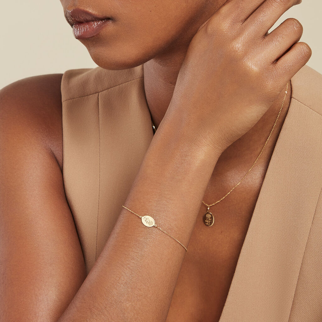 Bracelet Rozsa Or Jaune - Bracelets Naissance Femme | Histoire d’Or