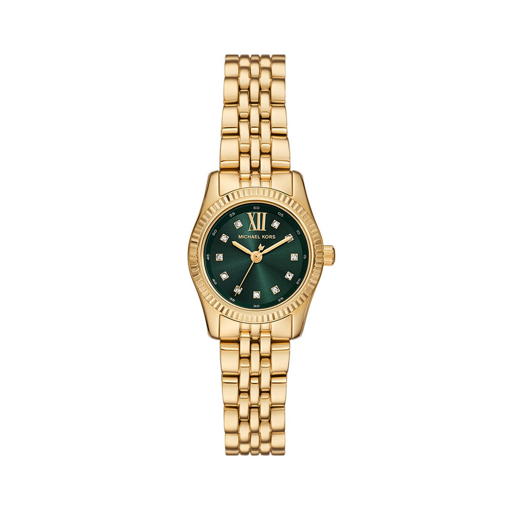 Montre Michael Kors Petite Lexington Vert - Id&eacute;es cadeaux Femme | Histoire d&rsquo;Or