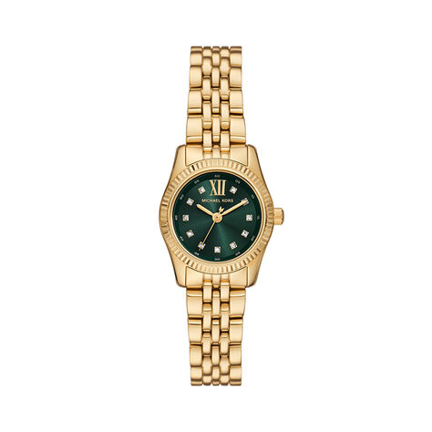 Montre Michael Kors Petite Lexington Vert - Id&eacute;es cadeaux Femme | Histoire d&rsquo;Or