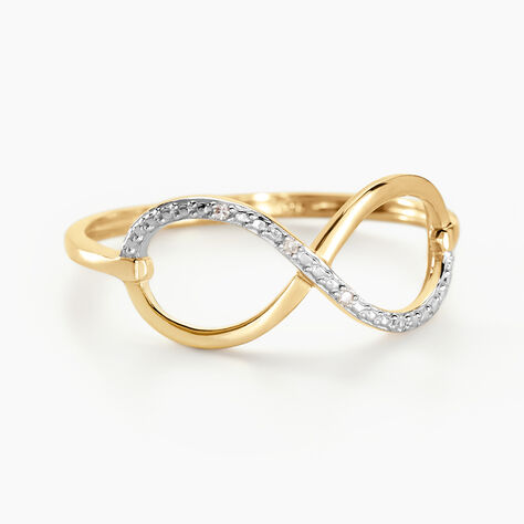 Bague Varina Or Jaune Diamant - Bagues avec pierre Femme | Histoire d&rsquo;Or