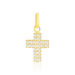 Pendentif Canice Croix Or Jaune Oxyde De Zirconium - Pendentifs Communion Femme | Histoire d’Or