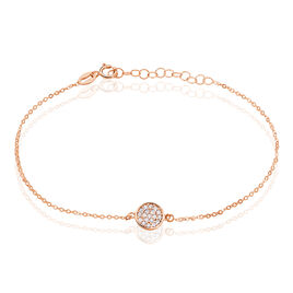 Bracelet Helinie Or Rose Oxyde De Zirconium - Bracelets Femme | Histoire d’Or