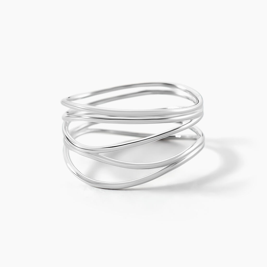 Bague Paros Argent Blanc - Bagues fantaisie Femme | Histoire d&rsquo;Or