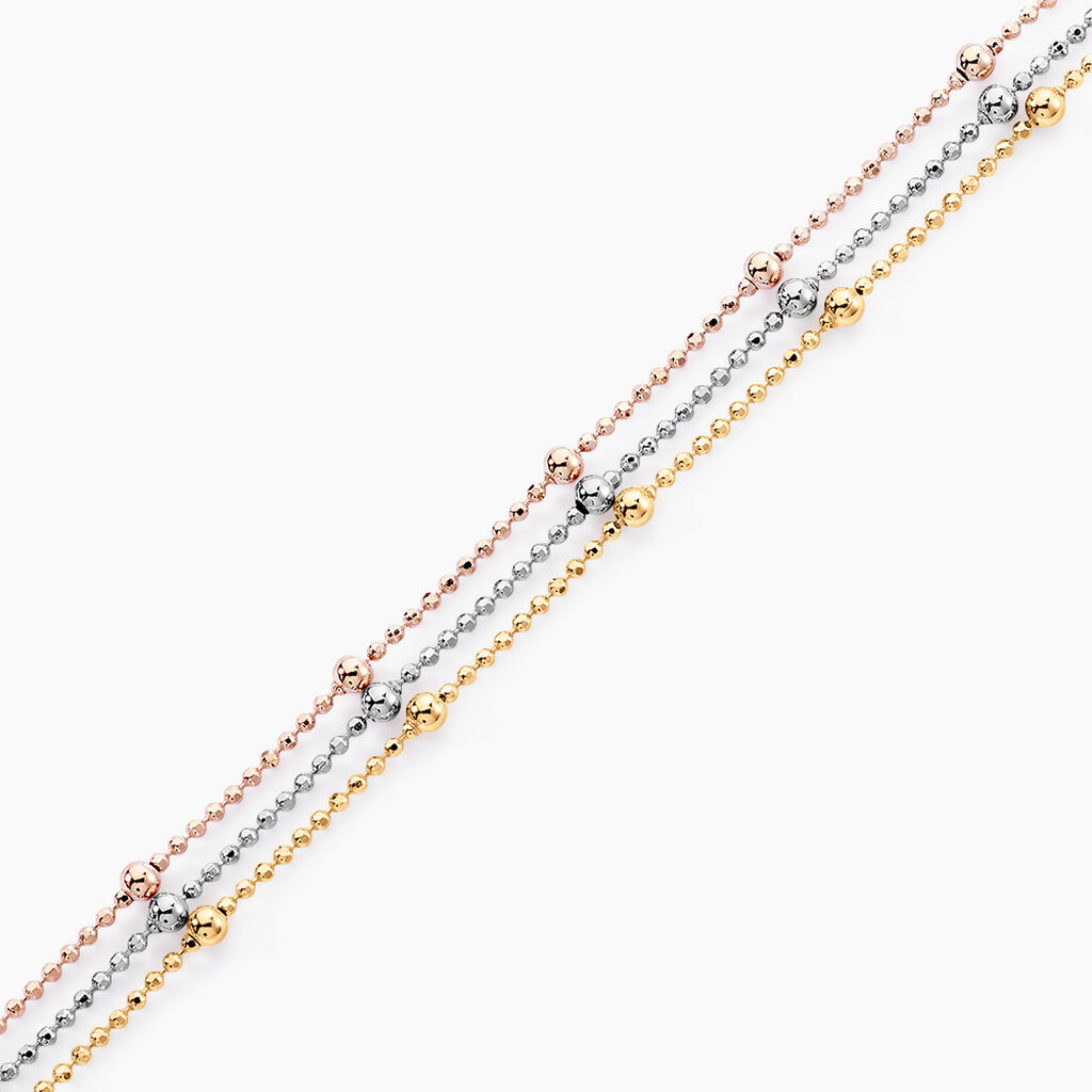 Bracelet Daralea Argent Tricolore - Bracelets Femme | Histoire d’Or