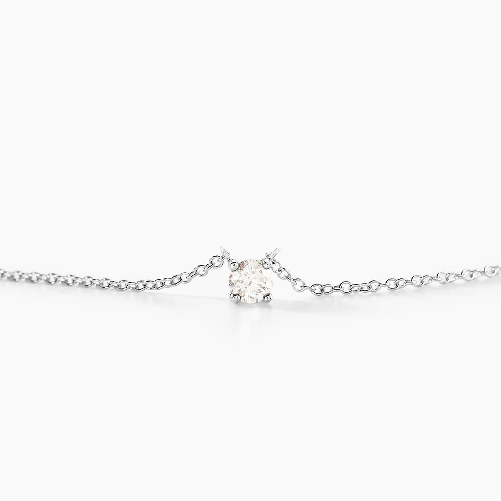 Collier Aphrodite Or Blanc Diamant - Colliers Femme | Histoire d’Or