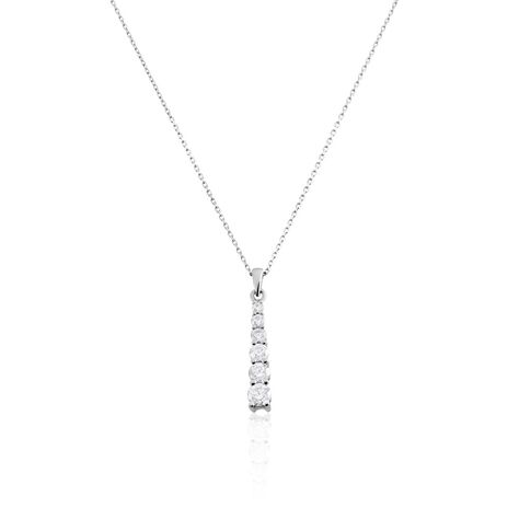 Collier Georas Or Blanc Oxyde - Colliers Femme | Histoire d&rsquo;Or