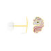 Boucles D'oreilles Puces Pivoina Or Jaune Oxyde De Zirconium - Clous d'oreilles Enfant | Histoire d’Or