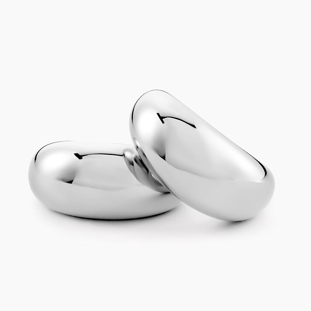 Cr&eacute;oles Perfect Match Acier Blanc - Boucles d'oreilles cr&eacute;oles Femme | Histoire d&rsquo;Or