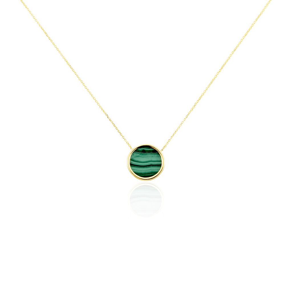 Collier Florica Or Jaune Malachite