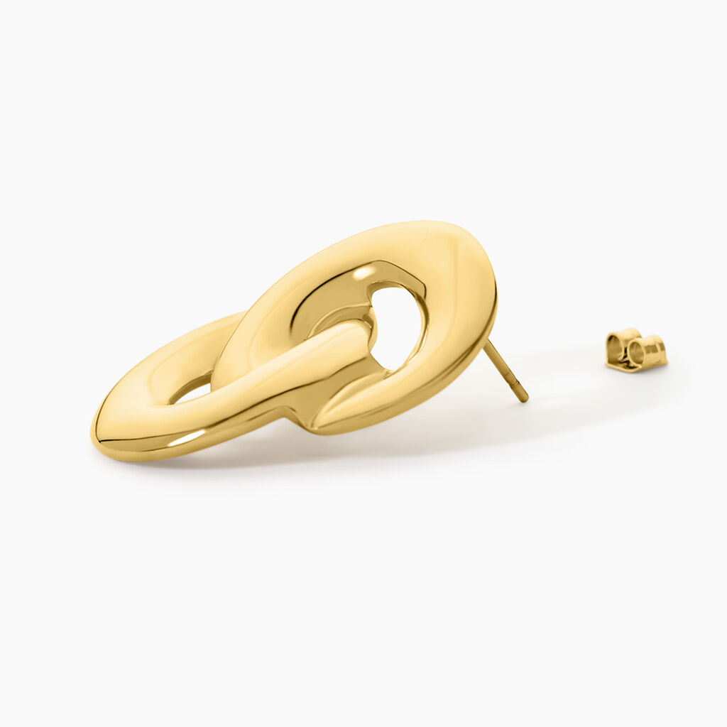 Bijoux D'Oreilles Nancie Acier Dor&eacute; - Boucles d'oreilles fantaisie Femme | Histoire d&rsquo;Or
