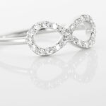 Bague Klothilda Or Blanc Oxyde De Zirconium - Bagues solitaires Femme | Histoire d&rsquo;Or