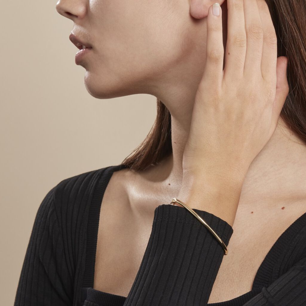 Bracelet Jonc Or Jaune Cynthia - Bracelets joncs Femme | Histoire d’Or