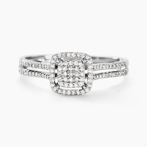 Bague 1986 Or Blanc Diamant - Bagues avec pierre Femme | Histoire d&rsquo;Or