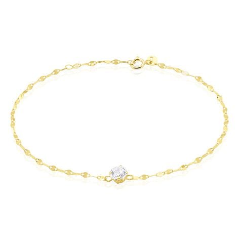 Bracelet Or Jaune Luminae Oxyde De Zirconium - Bracelets Femme | Histoire d’Or