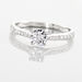 Bague Solitaire Laetitia Or Blanc Diamant Synthetique - Bagues solitaires Femme | Histoire d’Or