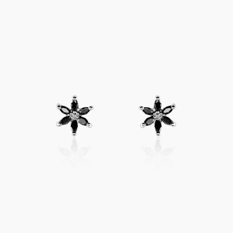 Boucles D'oreilles Puces Rhys Argent Blanc Oxyde De Zirconium - Boucles d'oreilles fantaisie Femme | Histoire d’Or