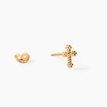 Boucles D'Oreilles Puces Tien Plaqu&eacute; Or Jaune - Boucles d'oreilles fantaisie Femme | Histoire d&rsquo;Or