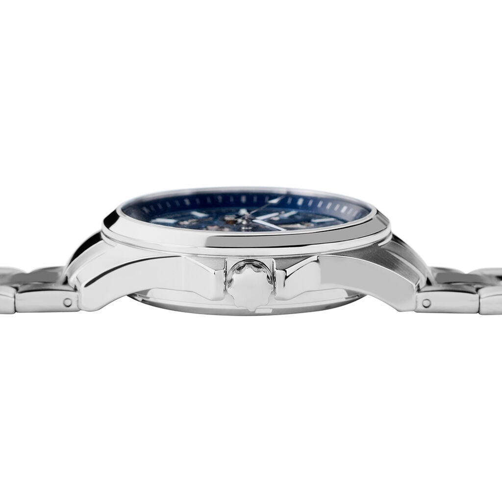 Montre Pierre Lannier Lannier Skeletom Bleu - Montres m&eacute;caniques Homme | Histoire d&rsquo;Or