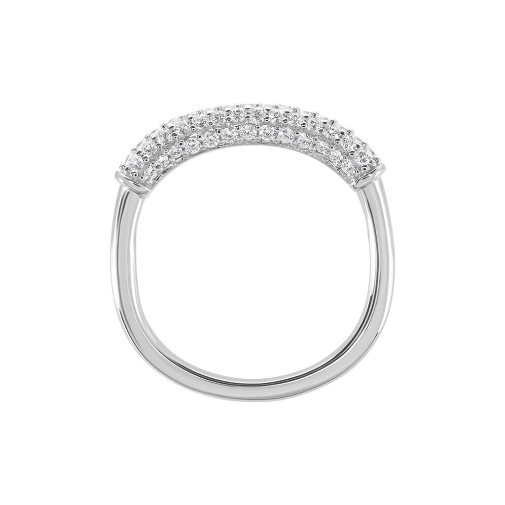 Bague Urban Call Argent Blanc Oxyde De Zirconium - Bagues avec pierre Femme | Histoire d’Or