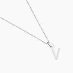Pendentif Ionia Lettre Or Blanc - Cadeaux de naissance Famille | Histoire d&rsquo;Or