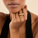 Bague Allure Argent Jaune - Bijoux sans pierre Femme | Histoire d&rsquo;Or