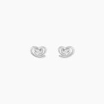Boucles D'oreilles Puces Alou Argent Blanc Oxyde De Zirconium - Boucles d'oreilles fantaisie Femme | Histoire d&rsquo;Or