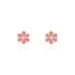 Boucles D'oreilles Puces Or Jaune Talia Email - Clous d'oreilles Enfant | Histoire d’Or