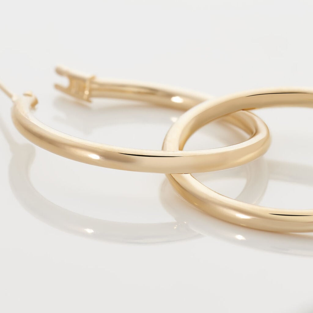 Cr&eacute;oles Ada Plaqu&eacute; Or Jaune - Boucles d'oreilles cr&eacute;oles Femme | Histoire d&rsquo;Or