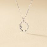 Collier Anas Argent Blanc Oxyde De Zirconium - Colliers fantaisie Femme | Histoire d&rsquo;Or