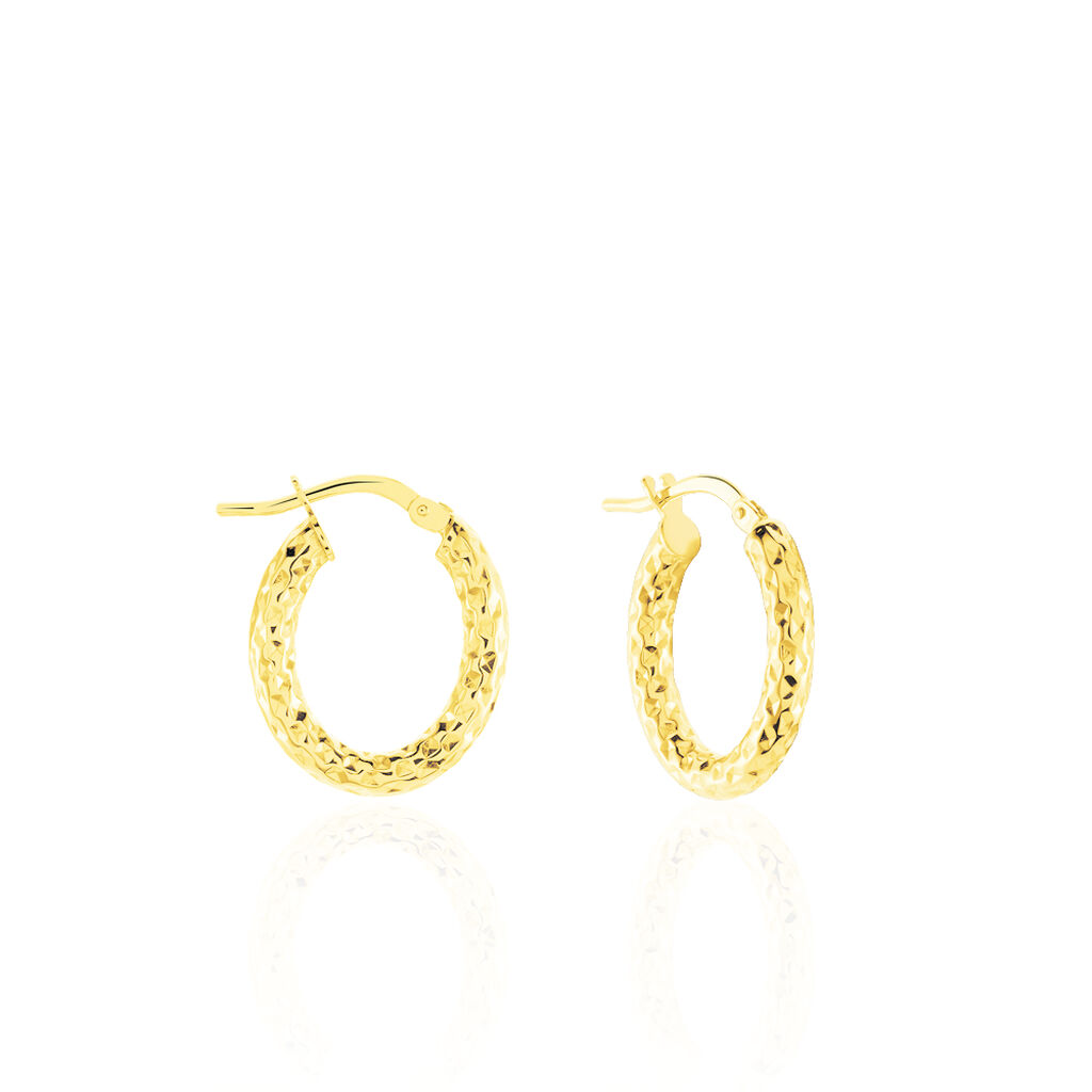 Cr&eacute;oles Udara Or Jaune - Boucles d'oreilles cr&eacute;oles Femme | Histoire d&rsquo;Or